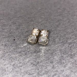 Stacked gem earrings